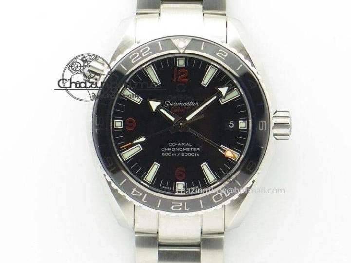 1218 Durable Planet Ocean Professional Ceramic Bezel 45.5mm 1:1 VSF Best Edition Orange Markers on SS Bracelet A8500 Super Clone 8052